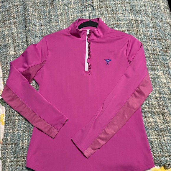 Tops - Women's Pink Quarter-Zip Top size small
